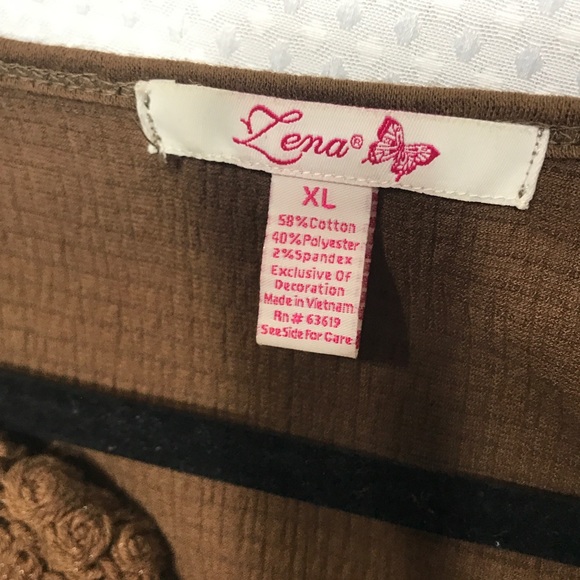 "Lena" Babydoll style short sleeve shirt XL - Picture 3 of 3